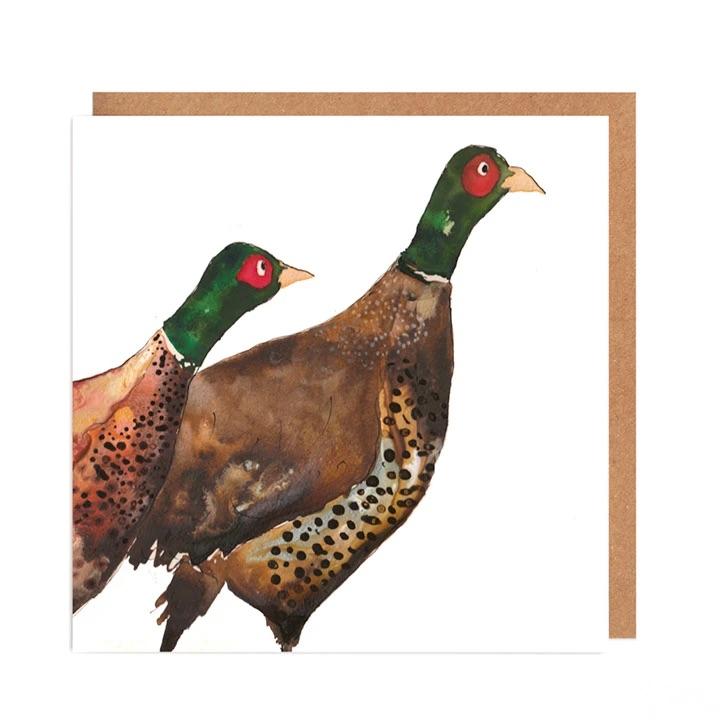 Illustrated Greetings Cards Greetings card Henderson's Pheasants 