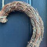 Natural Twig Heart Wreath Twig Heart Henderson's 