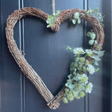 Natural Twig Heart Wreath Twig Heart Henderson's 