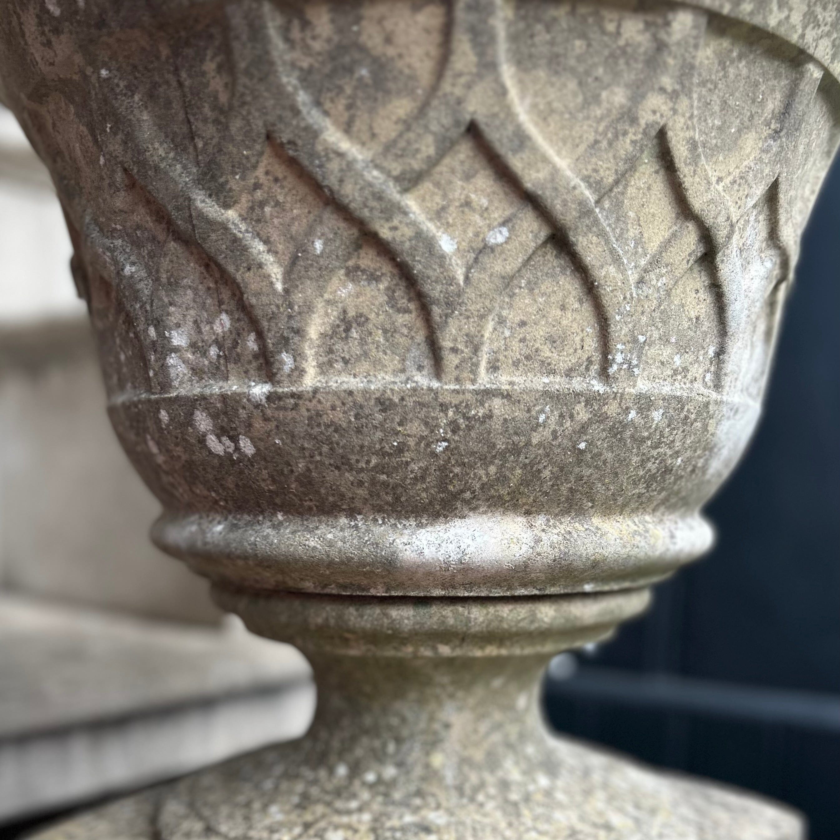 Pair Of Composite Lattice Design Planters Garden Pots Henderson's