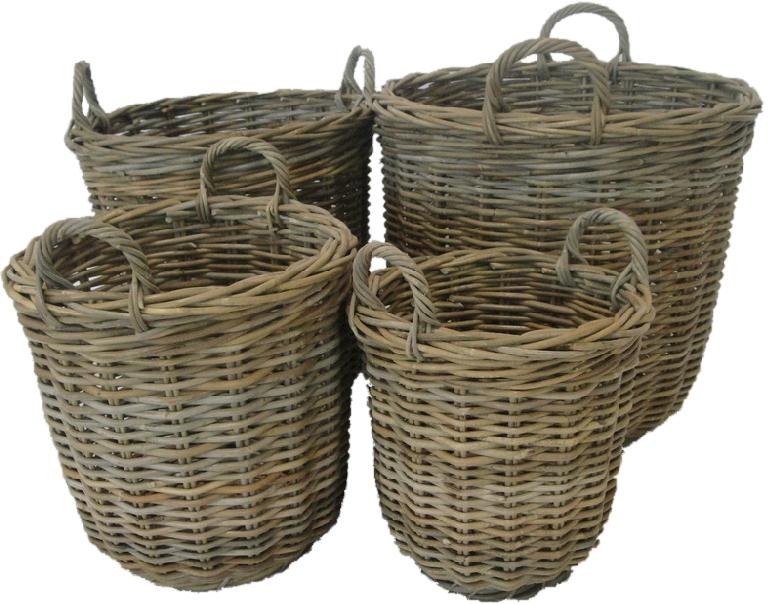 Rattan Log Basket Log Baskets Henderson's Kindling 