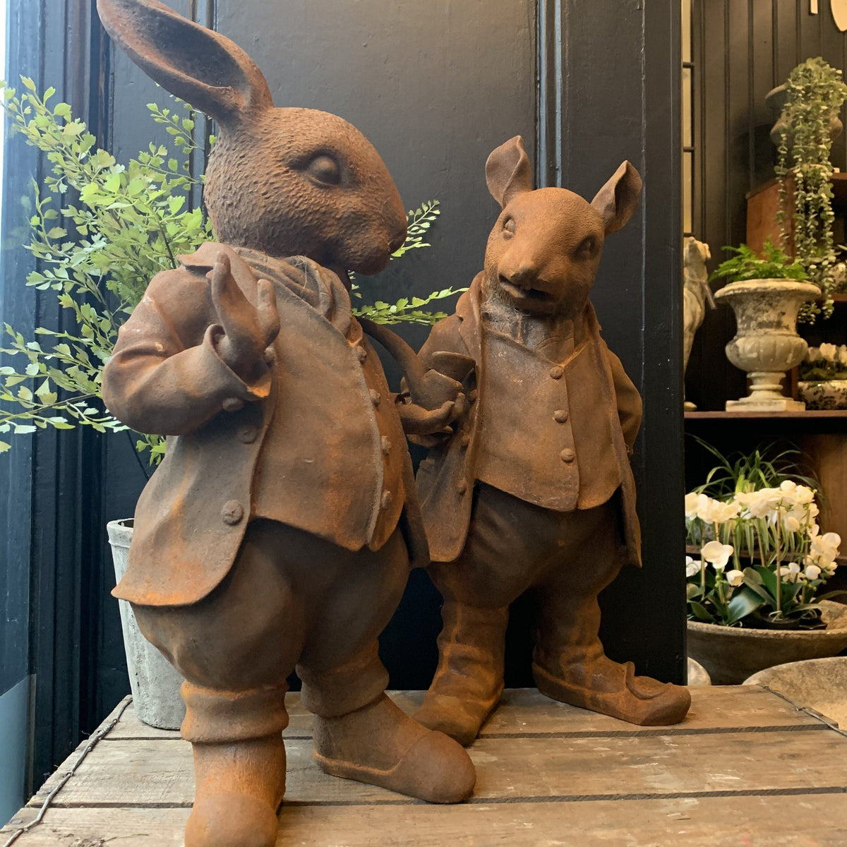 Ratty & Rabbit Garden Ornaments Henderson's 
