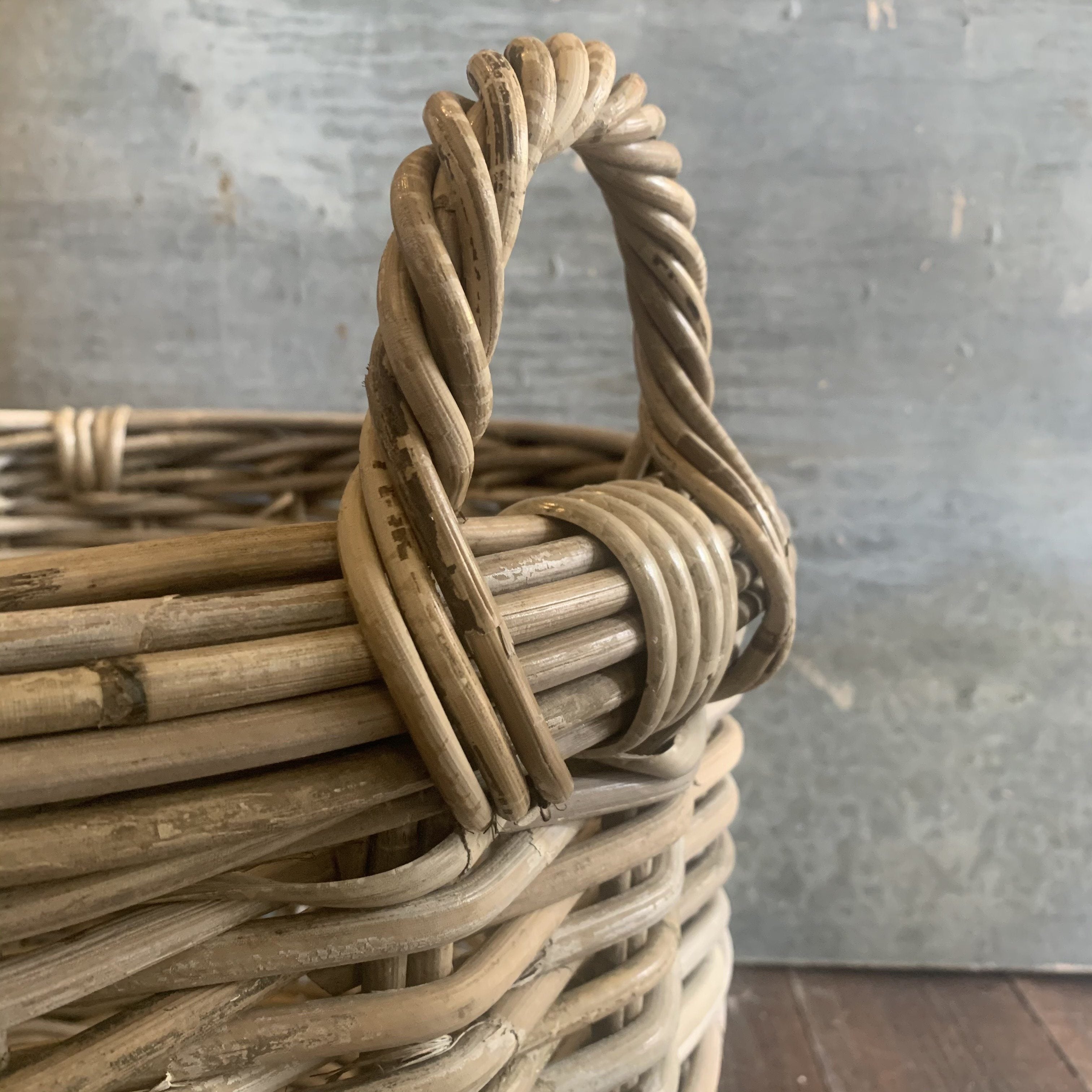 Round Rattan Log Basket Log Basket Henderson's 