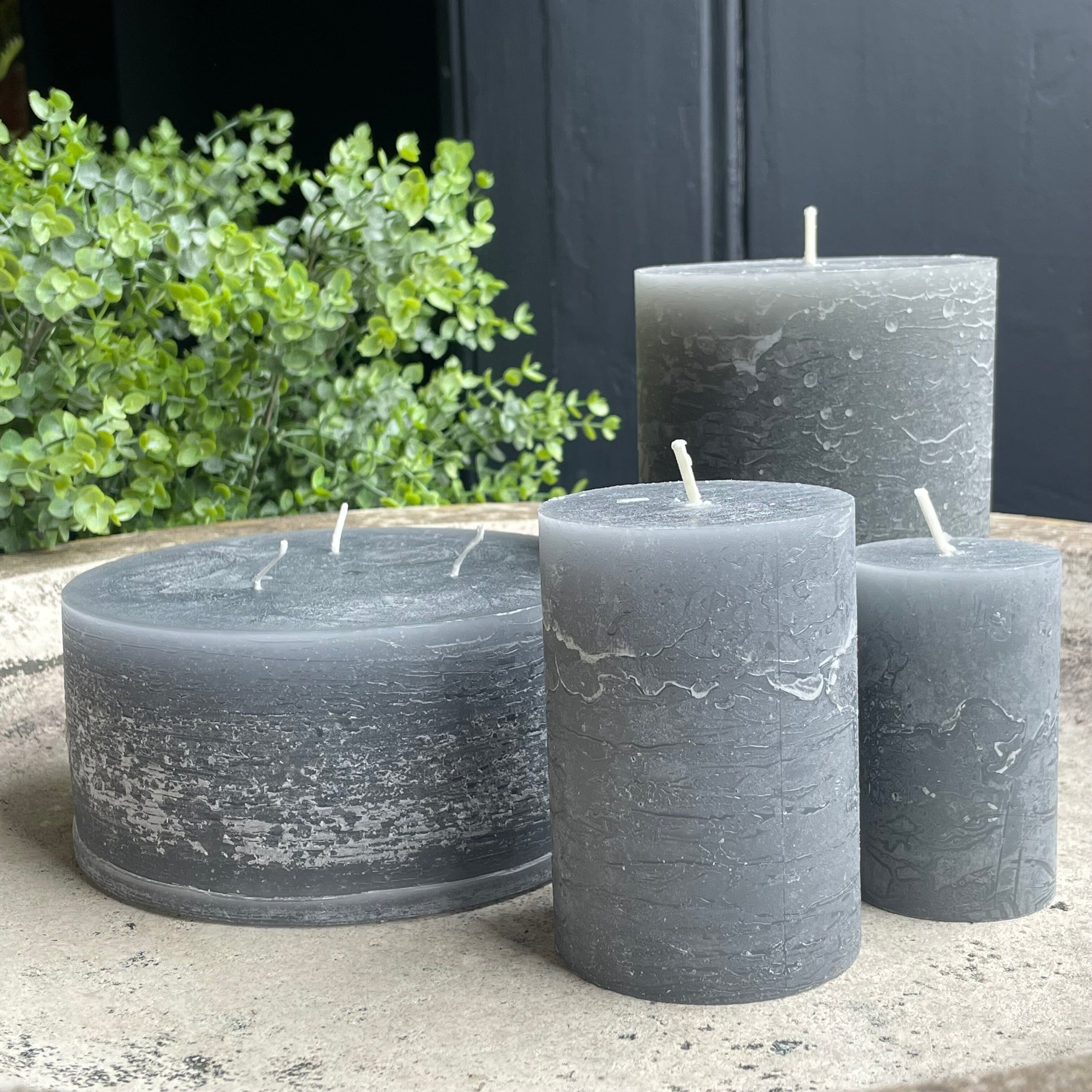 Rustic Pillar Candle Candles Henderson's 16H Stone 
