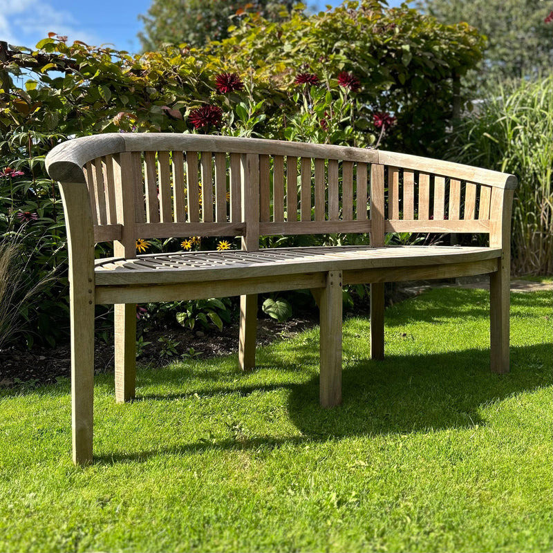 Teak Banana Bench Teak Garden Bench Henderson's 
