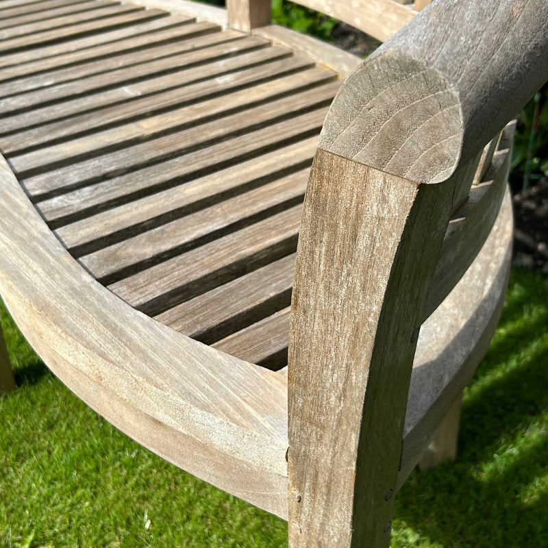 Teak Banana Bench Teak Garden Bench Henderson's 