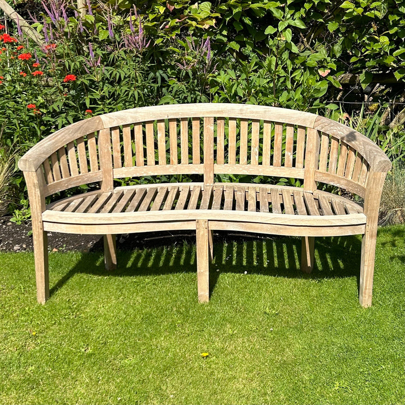 Teak Banana Bench Teak Garden Bench Henderson's 