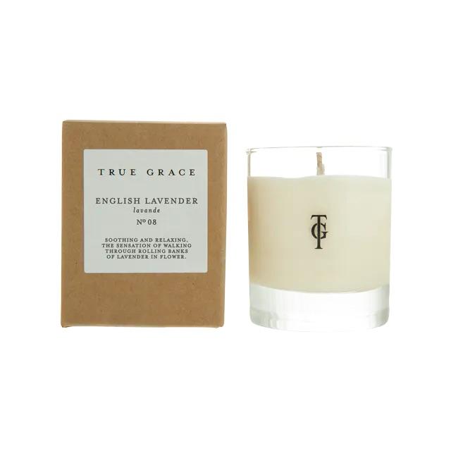 True Grace Boxed Candle Scented Candle Henderson's English Lavender 