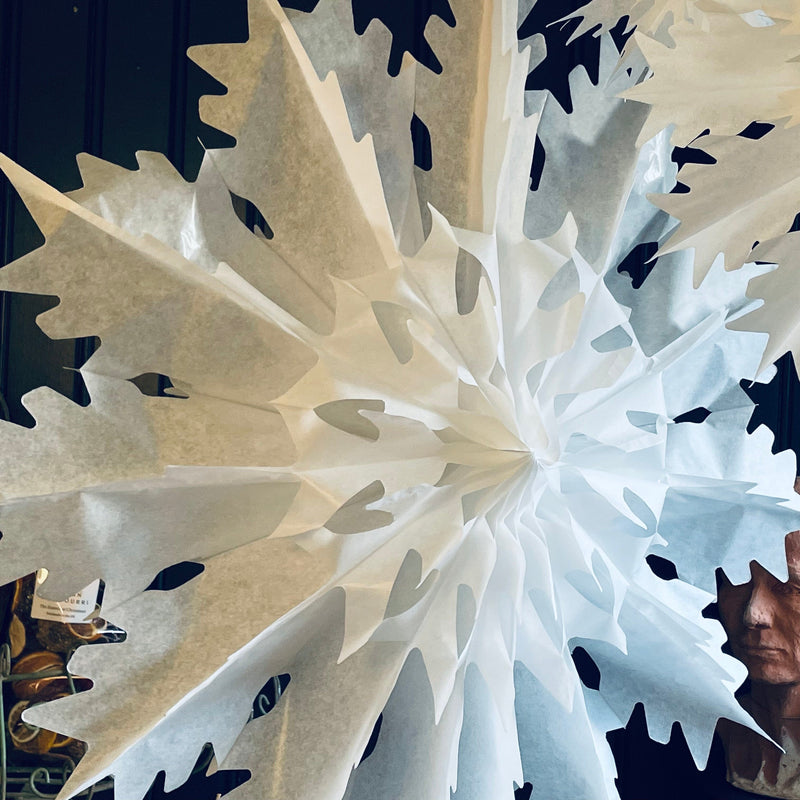 Vintage Paper Snowflake Christmas Decoration Henderson's Large 