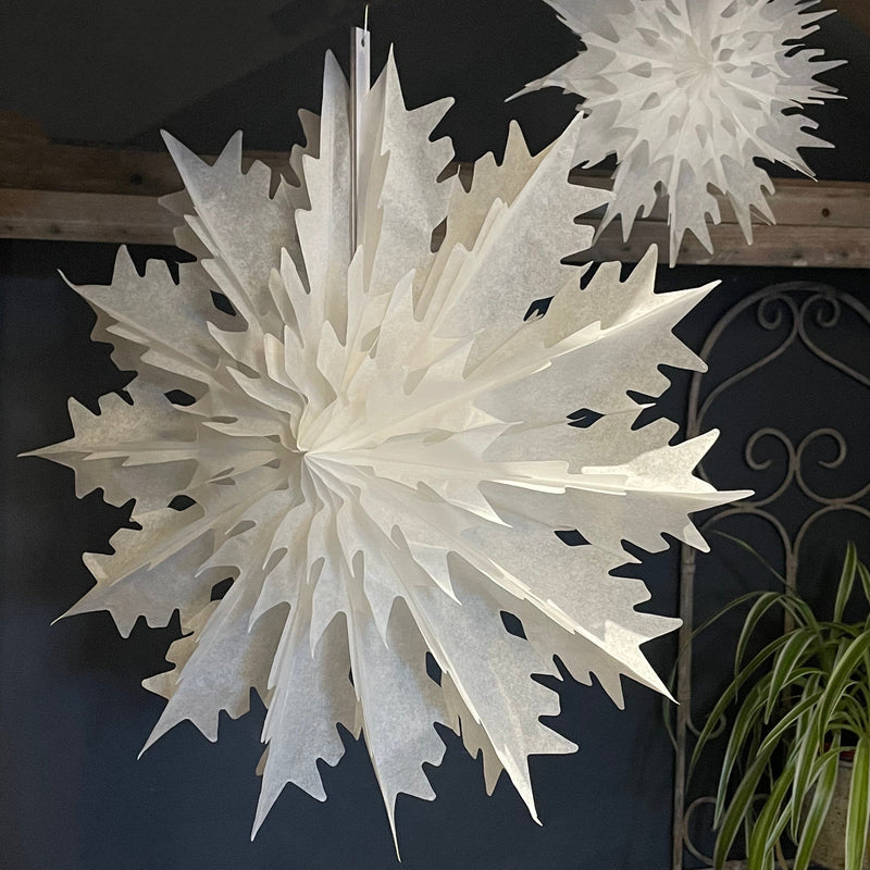 Vintage Paper Snowflake Christmas Decoration Henderson's Medium 